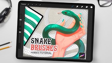 How to Draw a Snake in Procreate Using My Brushes