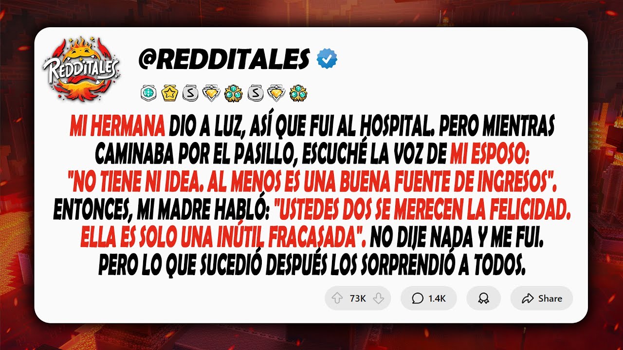 Mi hermana dio a luz, así que fui al hospital. Pero mientras caminaba por el pasillo, escuché...