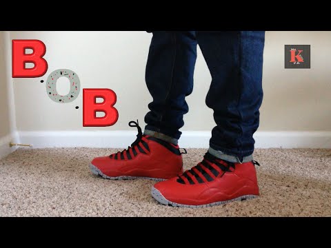 jordan 10 bulls over broadway on feet