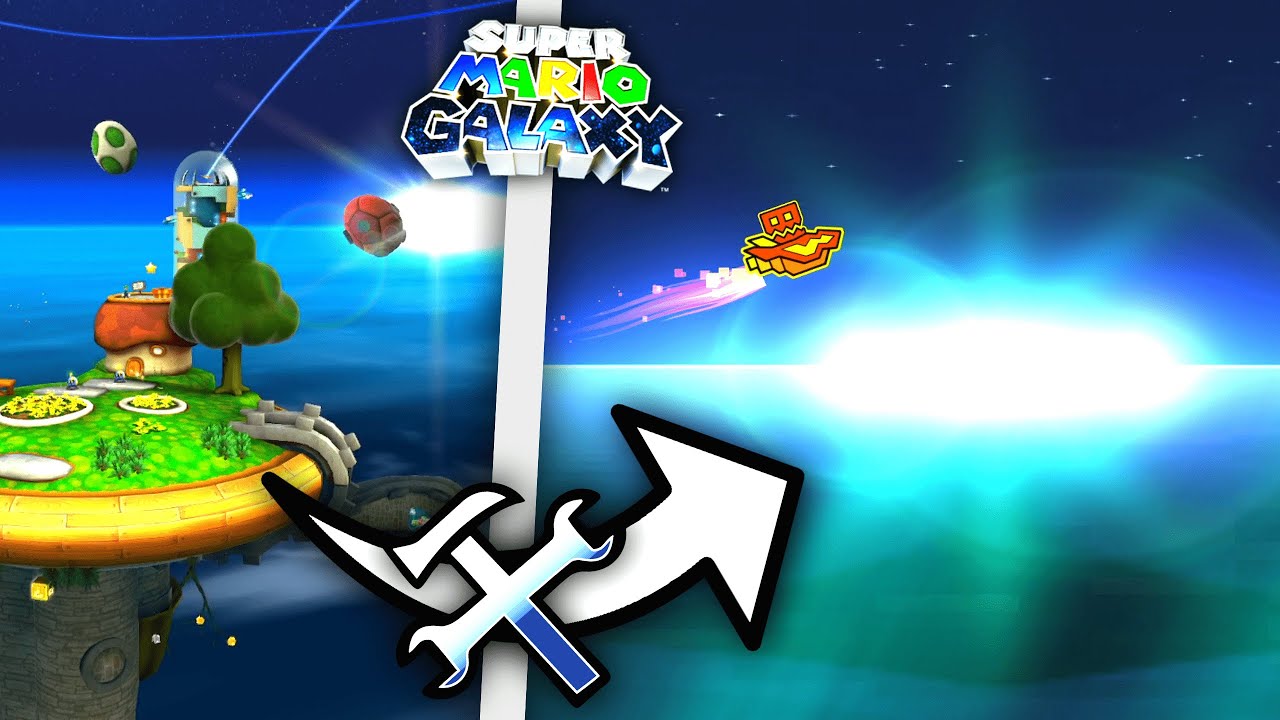 Geometry Dash, but I built Mario Galaxy!