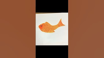 Vẽ con cá | Vẽ con cá chép đơn giản đẹp| how to draw koi fish #drawing #shorts