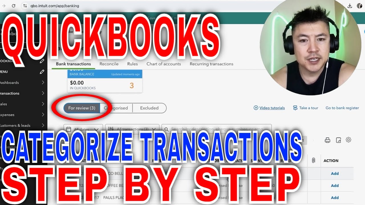 How To Categorize Transactions In QuickBooks Online 🔴 - YouTube