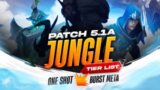 WILD RIFT BEST JUNGLE SOLO QUEUE TIERLIST | Patch 5.1a