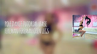 Pole dance tutorial with Kathy: Fireman / Fireman open legs | Corso Base ITA 4K