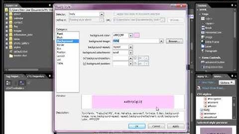 Change The Background Color In Expression Web (Outer Section)