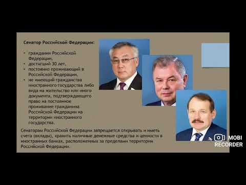 Органы государственной власти России: Федеральное собрание Российской Федерации. Часть 1
