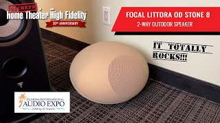 FOCAL Littora OD Stone 8 Outdoor loudspeakers at the Florida Audio Expo 2024.