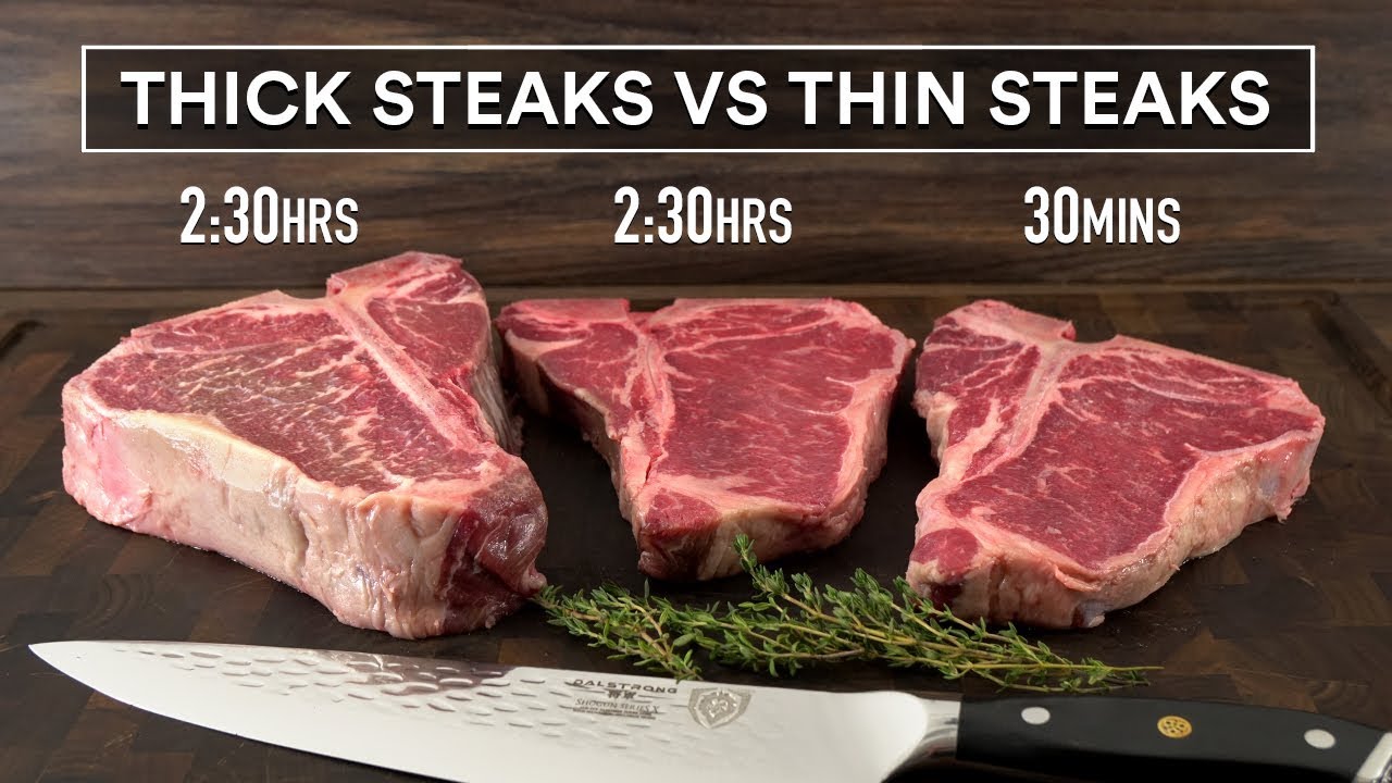 Sous Vide Thick Steaks Vs Thin Steaks Experiment!