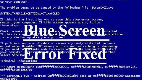 How to Fix Blue Screen Error windows xp/7/8 | 100% Working Solution in HINDI/URDU