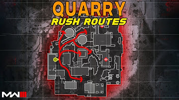 Modern Warfare 3 BEST Search and Destroy Rush Routes on QUARRY! (MW3 SnD Tips)