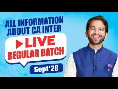 CA Inter LAW - LIVE Regular Batch Details for Sep 26 Exams - by CA ...