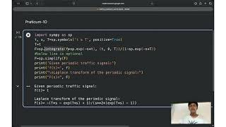 Laplace Transform of a Periodic Signal Using Python | SymPy Tutorial