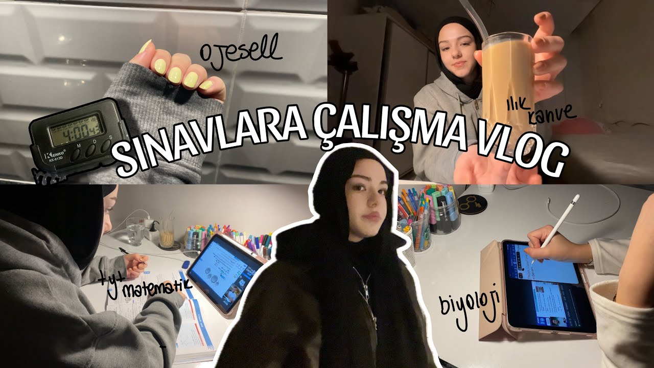 YKS DERS ÇALIŞMA GÜNLÜĞÜM  || Kütüphane, özel ders, koçluk sistemi.. || EXAM VLOG 📚 || Özlem Duru 
