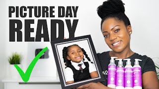 Kids CUTE, EASY Natural Hairstyle for Girls featuring CURLMIX Wash N Go Kit | REVIEW &amp; DEMO