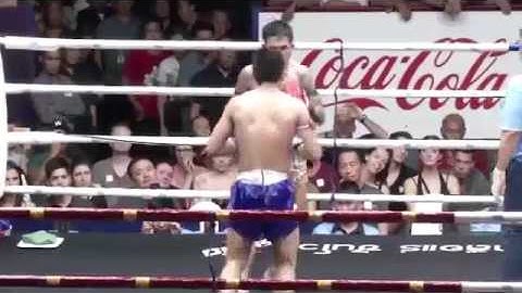 ปืนกล ต สุรัตน์ VS พระจันทร์ฉาย พี เค แสนชัยมวยไทยยิมส์
