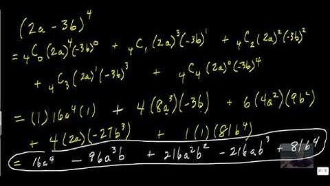 PC 30 11.3 Binomial Theorem Examples