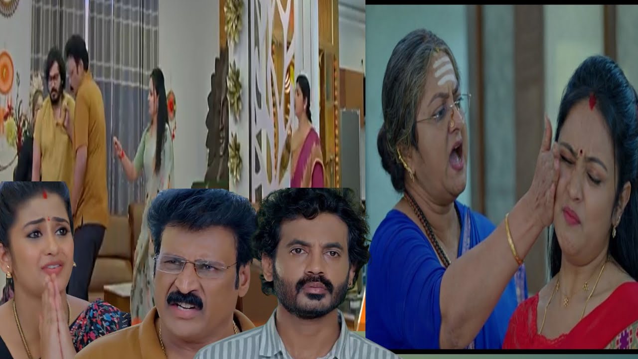 4/3/26 అవంతికను బయటికి గెంటేస్తుండగా అహల్య కాళ్ళ మీద పడిపోవడం అడ్డుకోవడం భానుమతి కొట్టడం