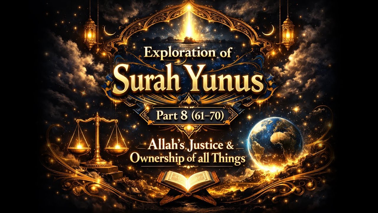Summary of Surah Yunus Part 8 (61–70) Allah's justice & Ownership of all things