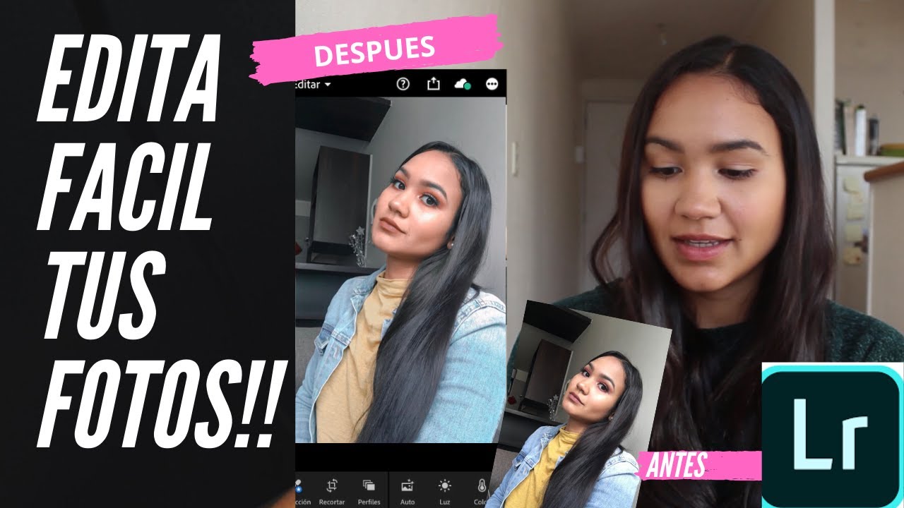COMO EDITAR FOTOS CON LA APP LIGHTROOM-ANTES Y DESPUES - YouTube