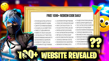Free 100+ Redeem Code Website Revealed 😱🤩 || Free Redeem Code App 2025 || Ff Redeem Code Today