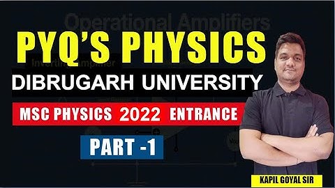 Dibrugarh university msc physics 2022 paper solution | Dibrugarh university PG Admission 2024