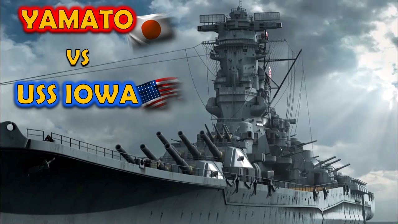 Yamato VS USS Iowa - Choque de Titanes Acorazados - YouTube