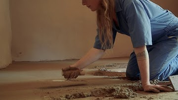 Earthen floor installation