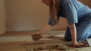 Earthen floor installation