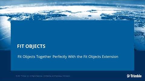 Tekla Structures 2021: Fit Objects Extension