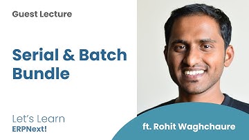 Serial & Batch Bundle with Rohit Waghchaure, Guest Lecture, Let
