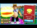 I unlocked impossible gold burger and became the biggest player  roblox munching masters