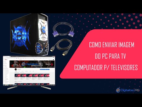 Vídeo: Como Faço Para Conectar Meu Computador A Uma TV Com Um Cabo? Conexão VGA E LAN, Cabos Componentes E Compostos Para TV