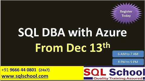 Azure Data Engineer Training From Dec 14th, 2022