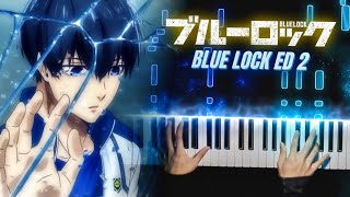 Video thumbnail of "Blue Lock ED 2「Numbness Like A Ginger」Piano | Ken's Keys"