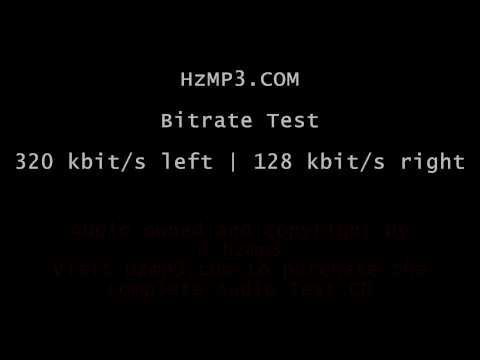 BITRATE AUDIO SOUND TEST - 320 KBIT/S VS 128 KBIT/S