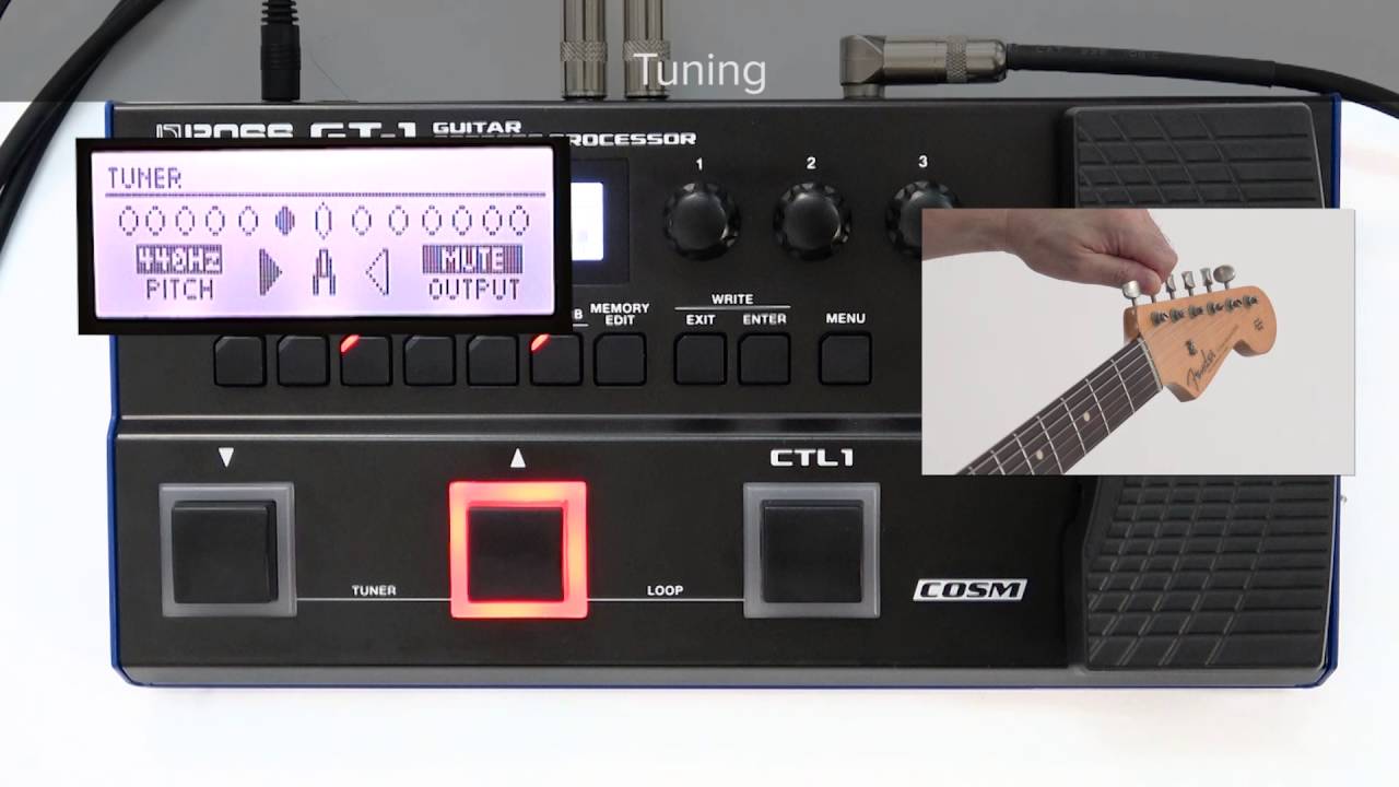 GT-1 Quick Start chapter2 : Tuning the Guitar - YouTube