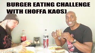 video thumbnail for: BURGER EATING CHALLENGE WITH (HOFFA KAOS)