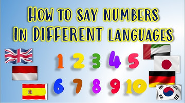 how to say numbers 1-10 in different languages