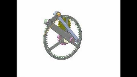 Gear and linkage for drafting a square 1