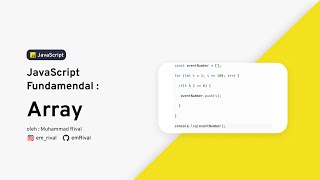 BELAJAR JAVASCRIPT || APA ITU ARRAY DAN BAGAIMANA CARA MENGGUNAKANNYA ADA CONTOH SOALNYA JUGA👌