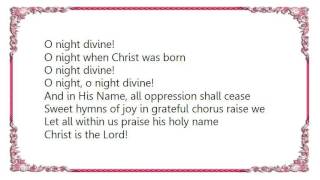 Céline Dion - O' Holy Night Lyrics