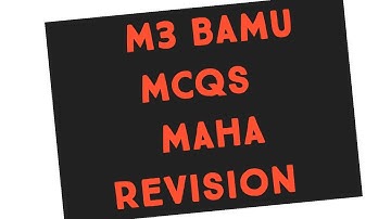 M3 BAMU/ SPPU MAHA Revision of MCQs watch in 480 p Or 720 p Very important questions#mobeenshaikhsir
