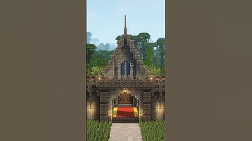 How To Build A Deepslate And Tuff Castle In Minecraft 1.21 | #shorts #minecraft