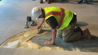Highmark Stadium worker installs flooring on 92nd birthday