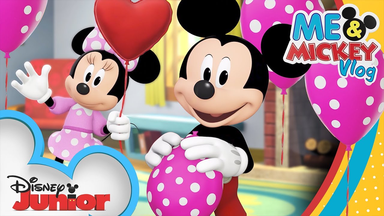 Mickey & Minnie's Birthday Balloon Surprise | Me & Mickey | Vlog ...