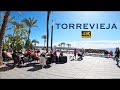 4k torrevieja costa blancabeautiful sunny friday morning walking tour heading to the promenade