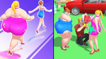 Forward vs Reverse Gaming in HotGirl Race 3D | All Levels Gameplay