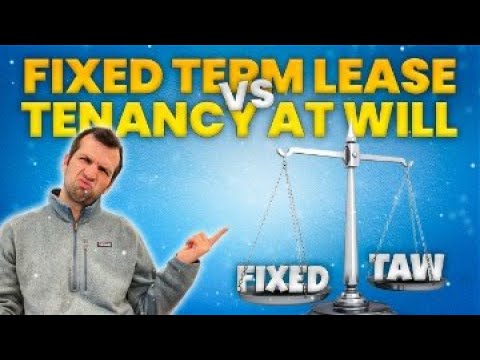 Fixed Term Lease vs Tenancy At Will Rental Agreements in Massachusetts
