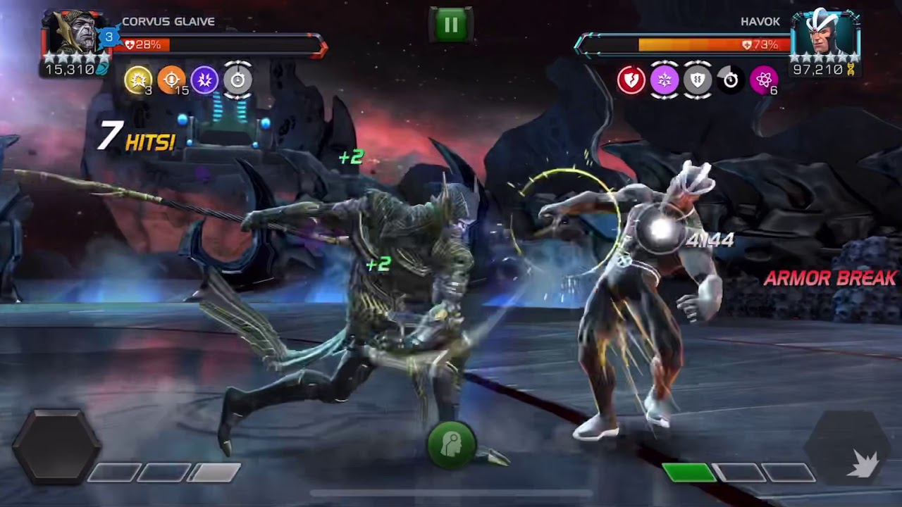 Marvel Contest of Champions 6.3.3 Havok boss one shot Mcoc