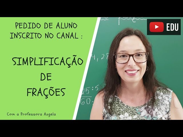 Carlos Mático - #Aula_nº_35 #Parte_03 #Tema_Números_e_Operações  #Sumário_Frações #Tema_Simplificação_de_Fração Como simplificar uma fração?  Para simplificar um fração, devemos assim achar o MDC entre o numerador e o  denominador e assim reduzir a fração.